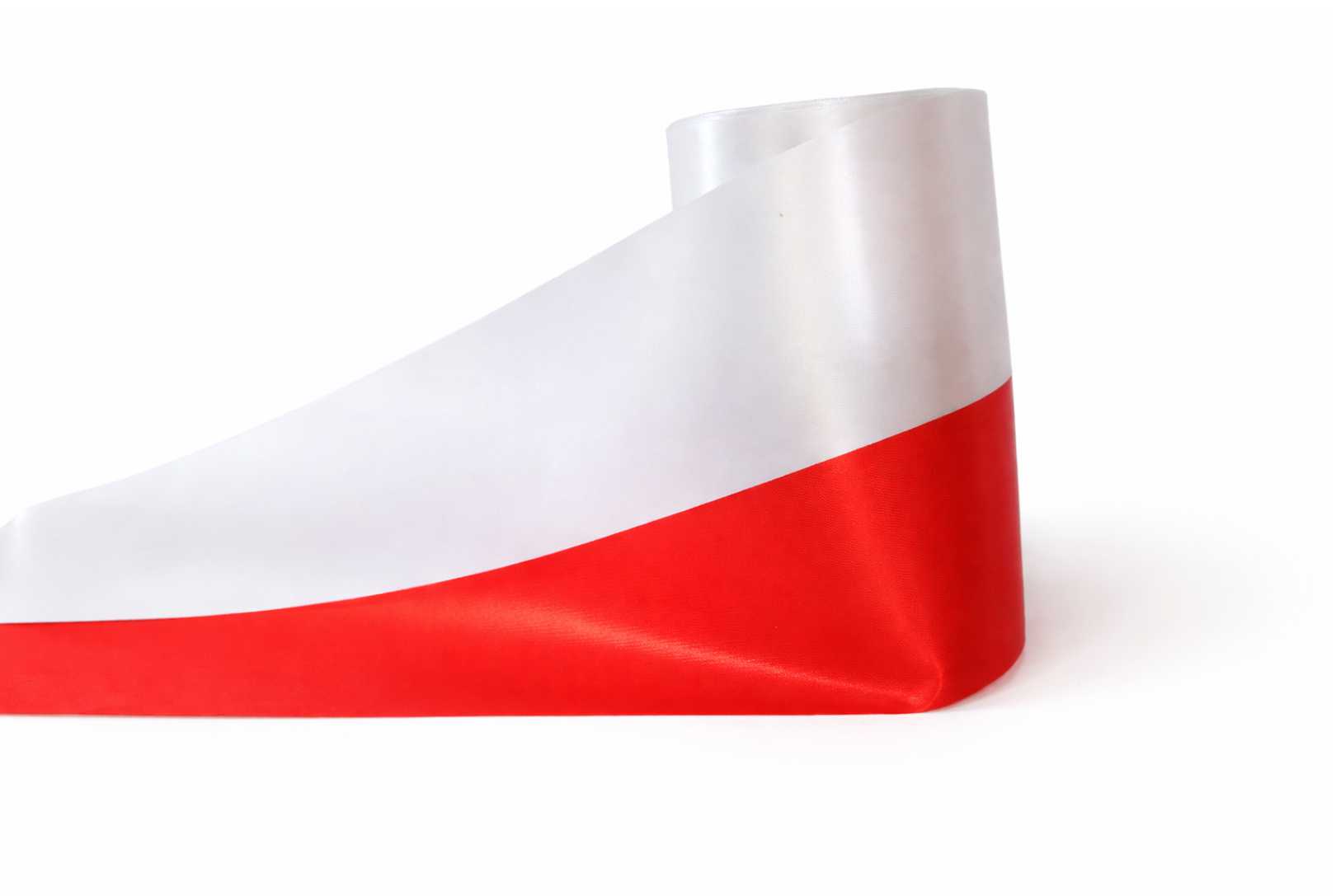 Wstęga biało czerwona na zamówienie